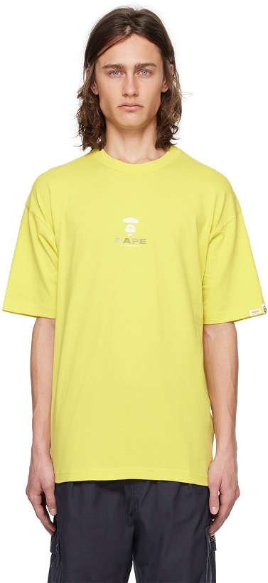 Photo: AAPE by A Bathing Ape Yellow Bonded T-Shirt