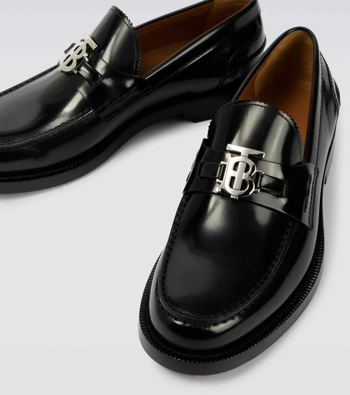 Burberry - Polished leather loafers Burberry