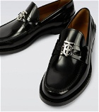 Burberry - Polished leather loafers