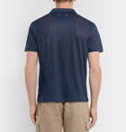 Vilebrequin - Pyramid Slim-Fit Linen-Jersey Polo Shirt - Men - Navy