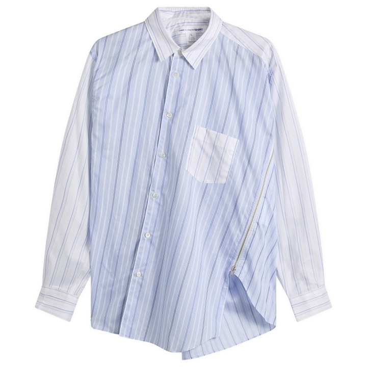 Photo: Comme des Garçons SHIRT Men's Striped Poplin Shirt in Stripe X Stripe