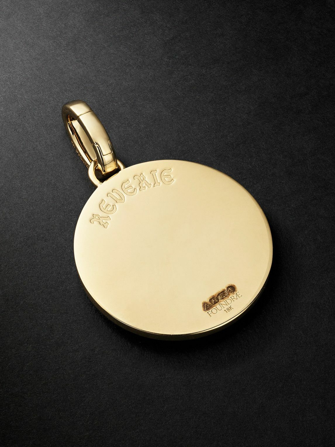 Foundrae - Reverie 18-Karat Gold, Diamond and Ceramic Pendant