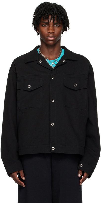 Photo: Acne Studios Blacak Spread Collar Jacket