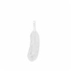 First Arrows Men's Feather Small Pendant in Silver