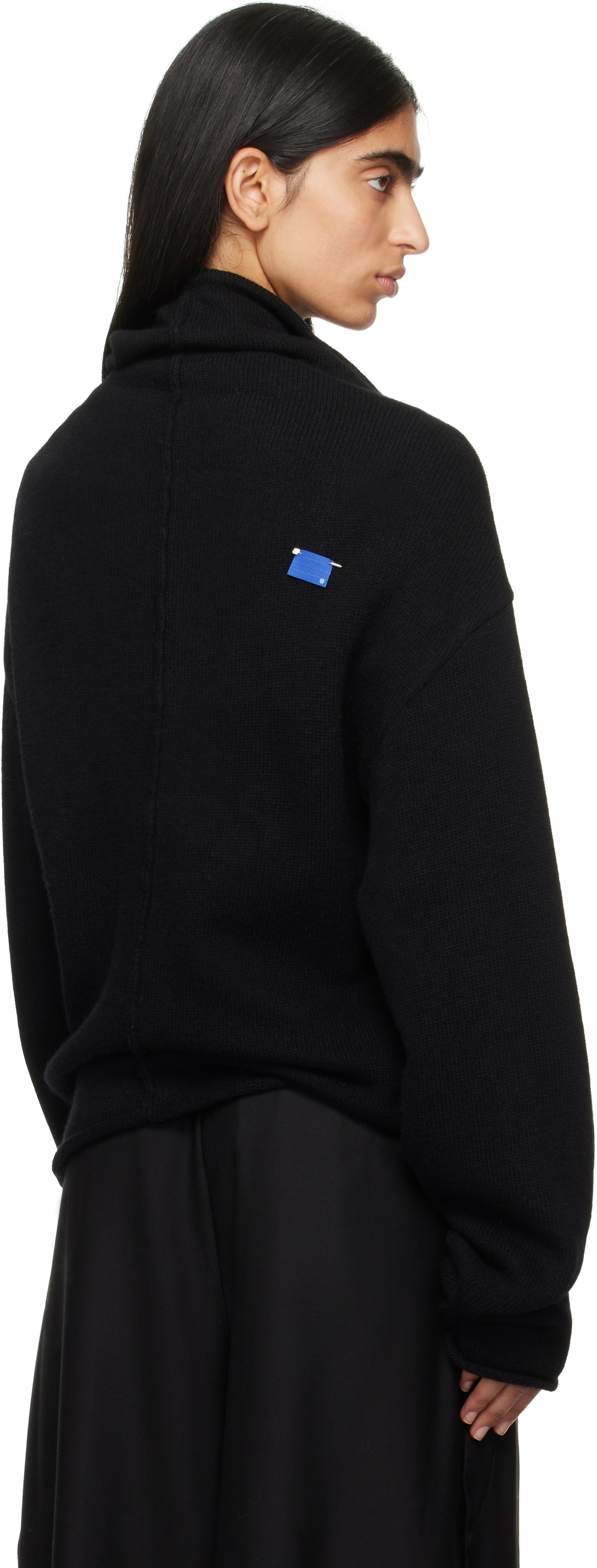 ADER error Black Mohair Cardigan
