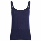 JW Anderson Women's Pointelle Straight Neck Vest in Navy