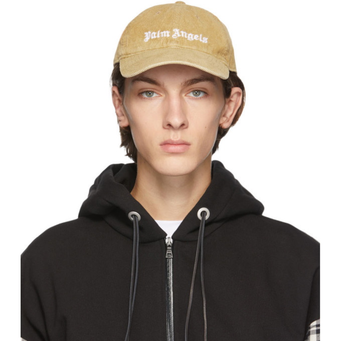 Photo: Palm Angels Tan Logo Classic Cap