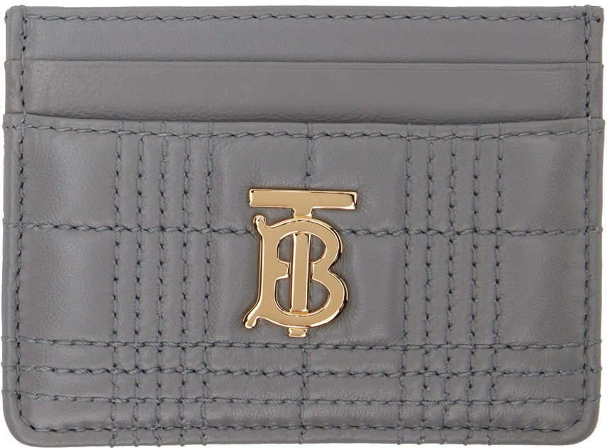 Burberry Quilted Lola Card Holder Grey