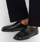 Maison Margiela - Tabi Collapsible-Heel Split-Toe Leather Loafers - Black
