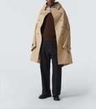 Junya Watanabe Cotton-blend chambray cape