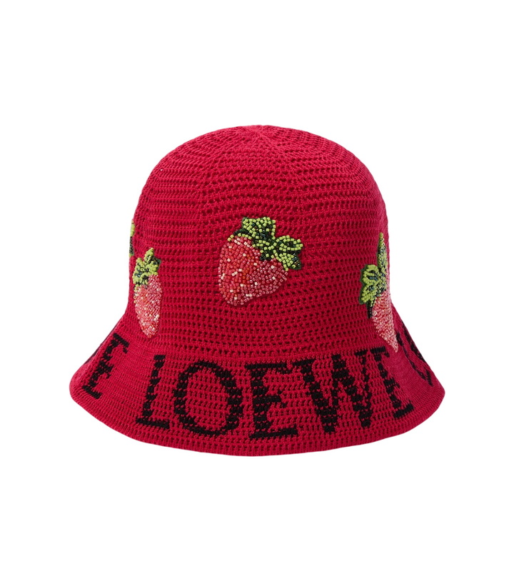 Photo: Loewe Strawberry beaded bucket hat