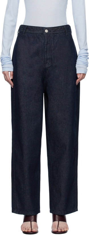Photo: LE17SEPTEMBRE Blue Curved Jeans
