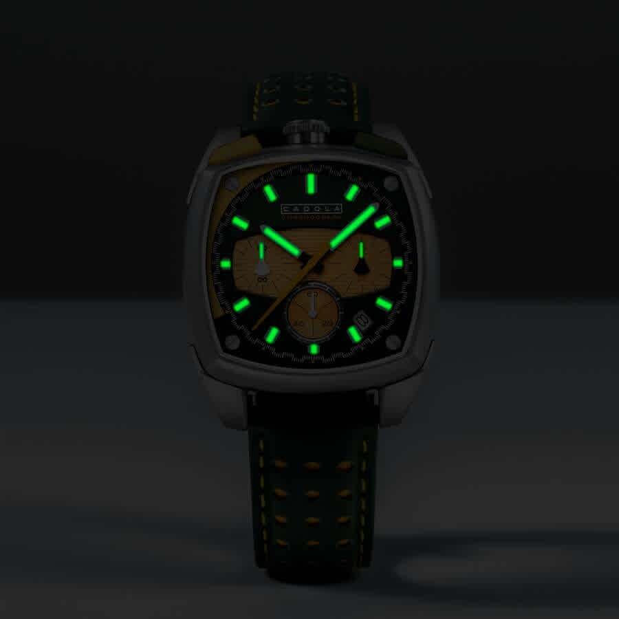 Cadola Taurus Chronograph Quartz Green Dial Mens Watch CD-1060-02