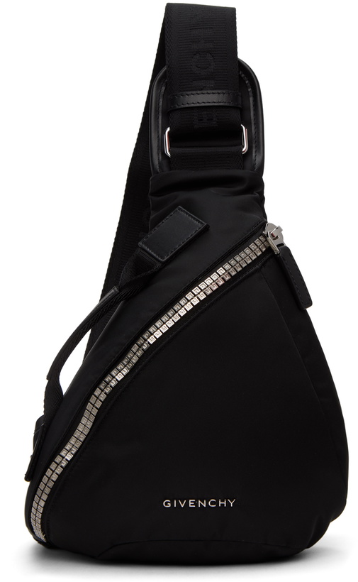 Photo: Givenchy Black Small G-Zip Triangle Bag