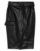 Berna Womens Midi skirt in Black