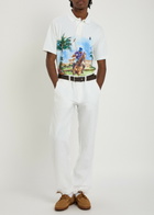 Polo Ralph Lauren Bedford Linen and Cotton-blend Trousers White