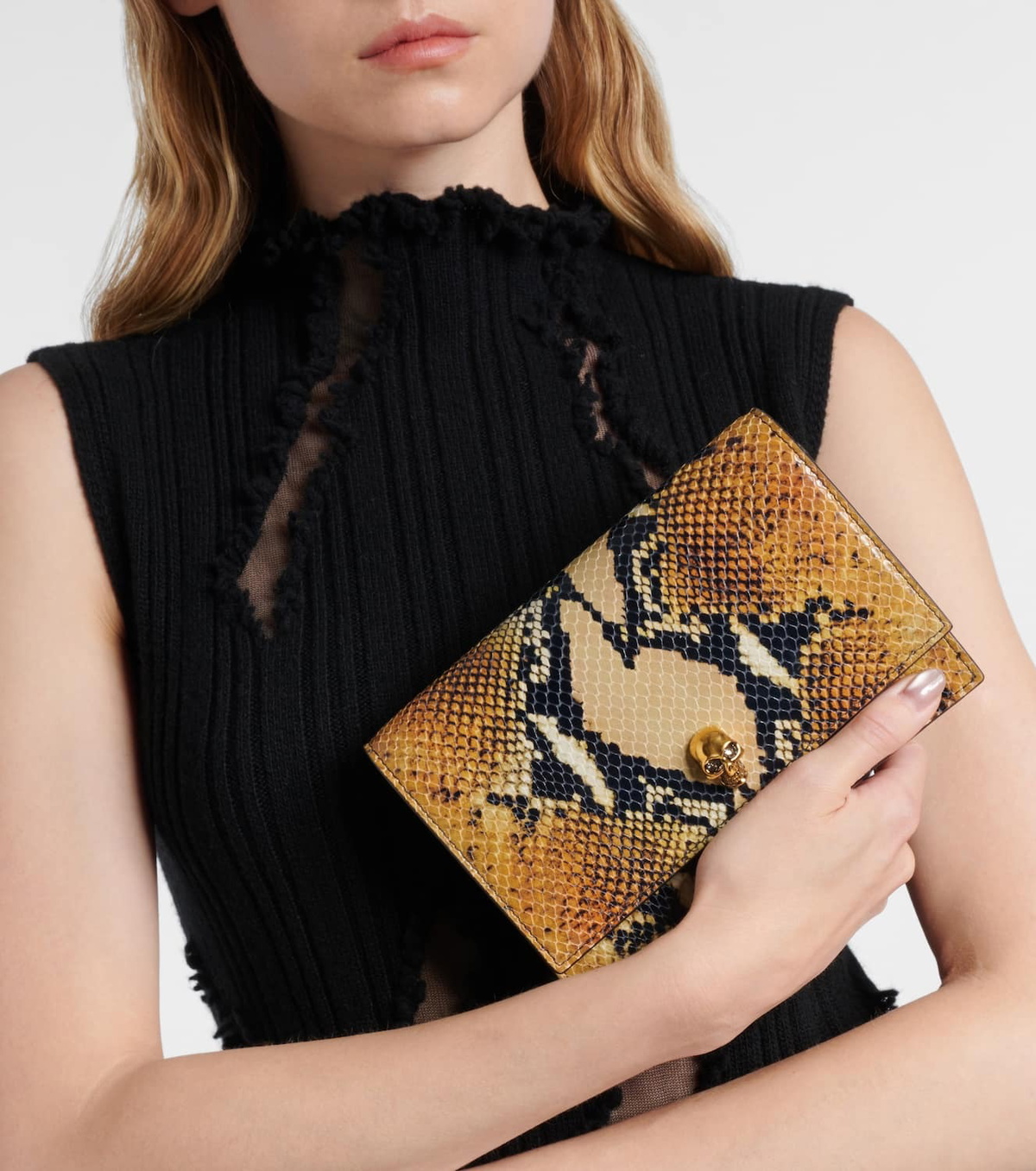 McQueen Skull Small leather crossbody bag