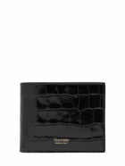 TOM FORD Shiny Croc Embossed Bifold Wallet