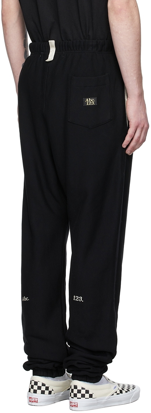 Advisory Board Crystals Black Cotton Lounge Pants