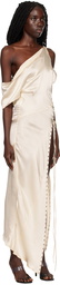 Jade Cropper Off-White Self-Tie Maxi Dress
