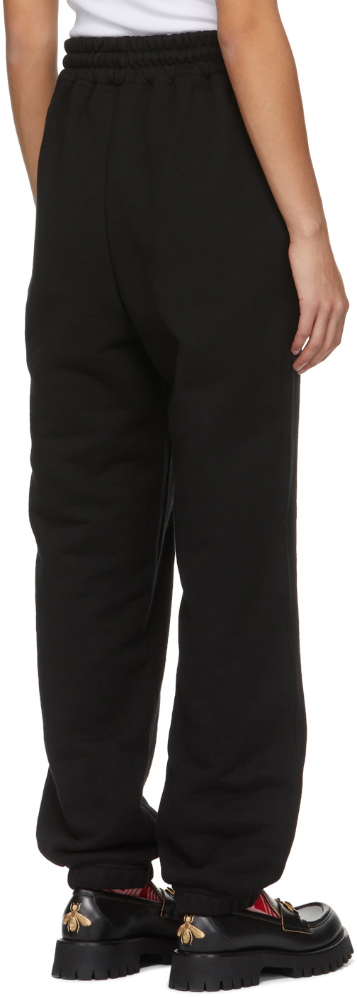 SSENSE WORKS SSENSE Exclusive Jeremy O. Harris Black Cursive Text Lounge Pants