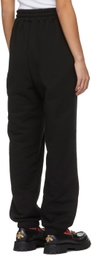 SSENSE WORKS SSENSE Exclusive Jeremy O. Harris Black Cursive Text Lounge Pants