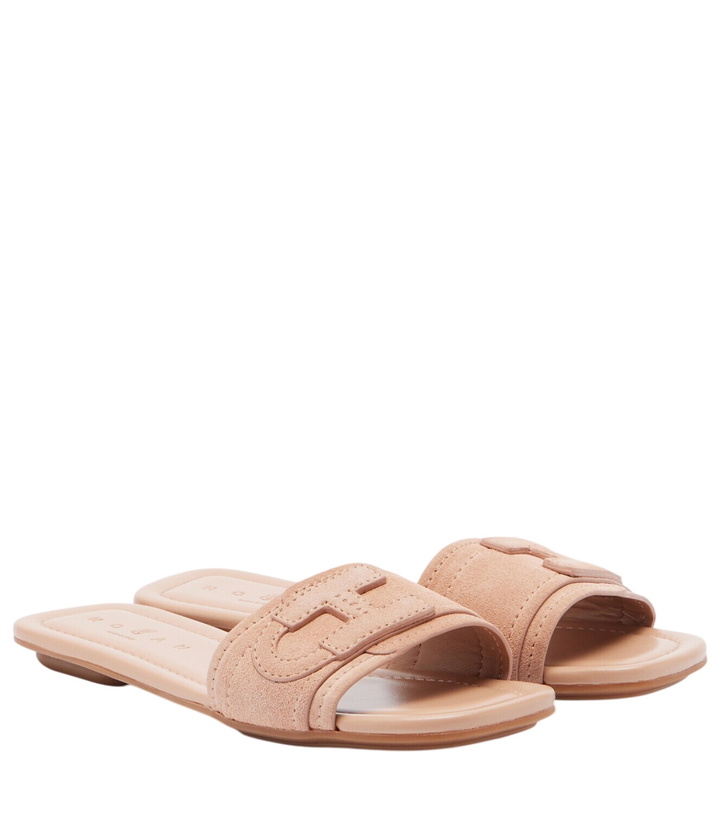 Photo: Hogan H685 suede slides