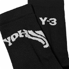 Y-3 Men's Socks in Black