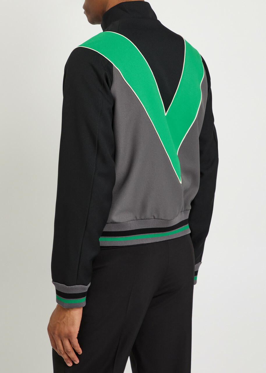 Valentino Garavani Colour-blocked Twill Track Jacket Multicoloured 1