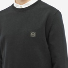 Loewe Men's Anagram Crew Knit in Black/Khaki
