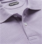 TOM FORD - Slim-Fit Cotton-Piqué Polo Shirt - Purple