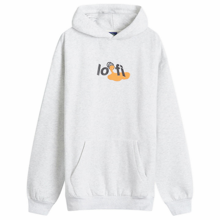 Photo: Lo-Fi Men's Paint Logo Hoodie in Ash