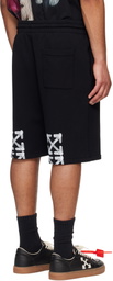 Off-White Black Spray Arrow Sweat Shorts