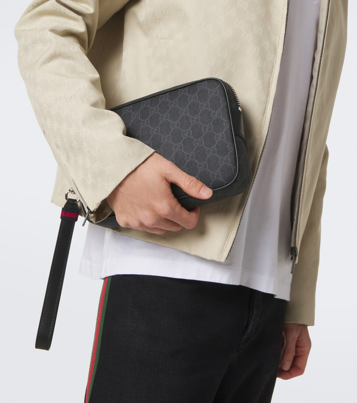 バッグ GUCCI GG PATTERN LOGO CANVAS MINI POUCH Gucci GG canvas Small pouch Gucci