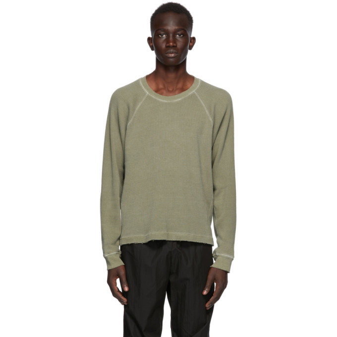 Photo: John Elliott Khaki Thermal Long Sleeve T-Shirt