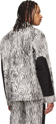 Olly Shinder White & Black Gardiner Blouson Jacket