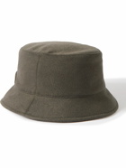 Loro Piana - Cityleisure Suede-Trimmed Cashmere Bucket Hat - Green