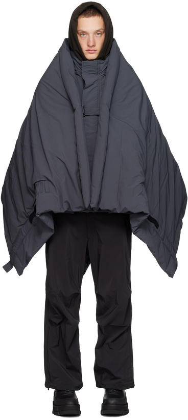 Photo: meanswhile Gray Convertible Down Jacket