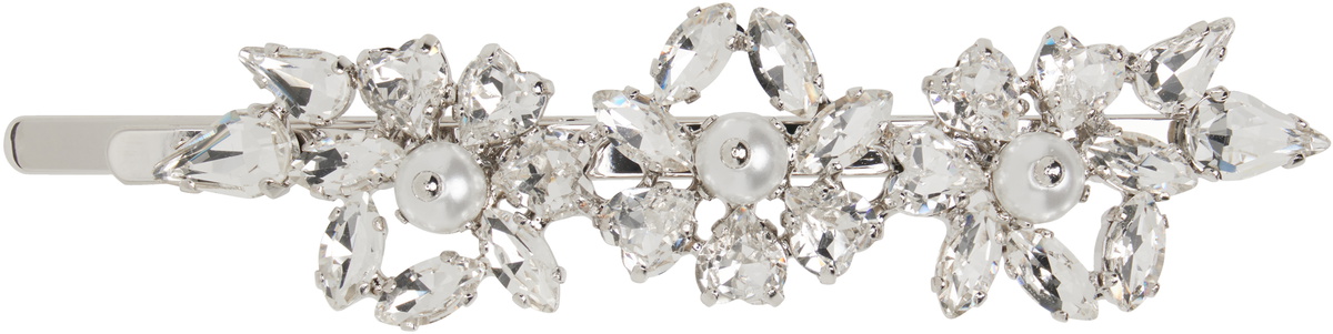 Simone Rocha Silver Heartbloom Hair Clip