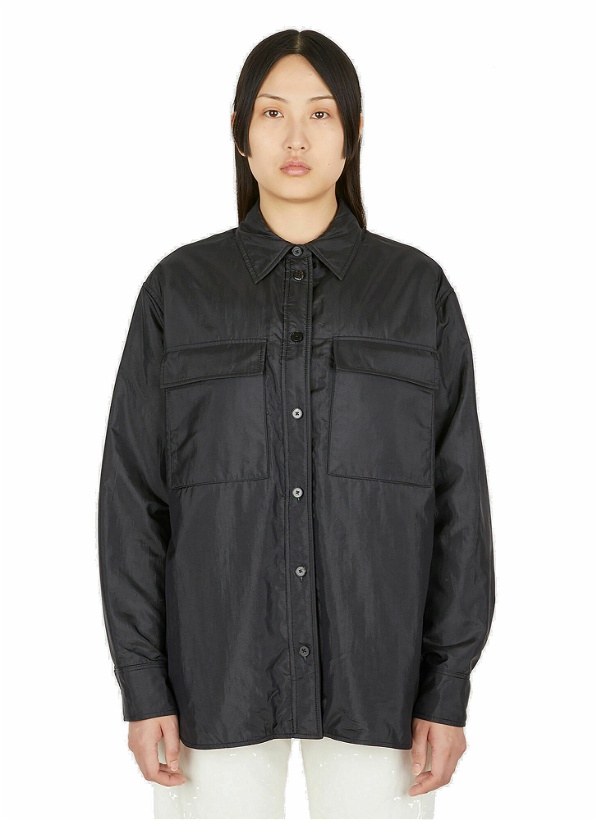 Photo: Boxy Overshirt Jacket in Black