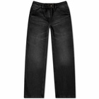 Courreges Women's Wide Leg Jeans in Stonewashed Grey