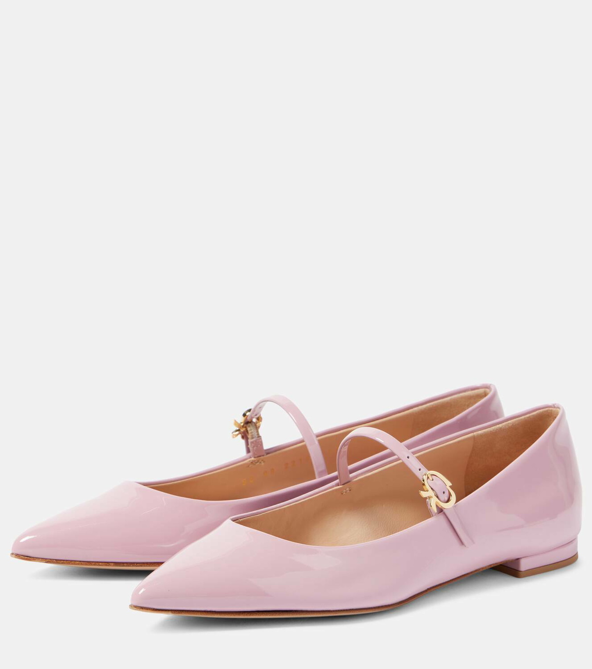 Gianvito Rossi Ribbon Jane 05 patent leather Mary Jane flats Gianvito Rossi