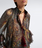 Jennifer Behr Leah crystal--embellished silk necklace