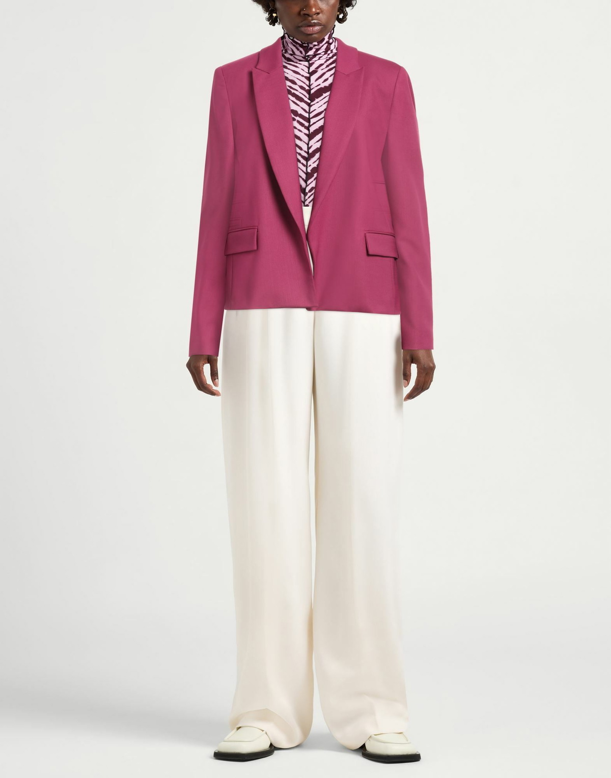 Twinset Womens Blazer Fuchsia