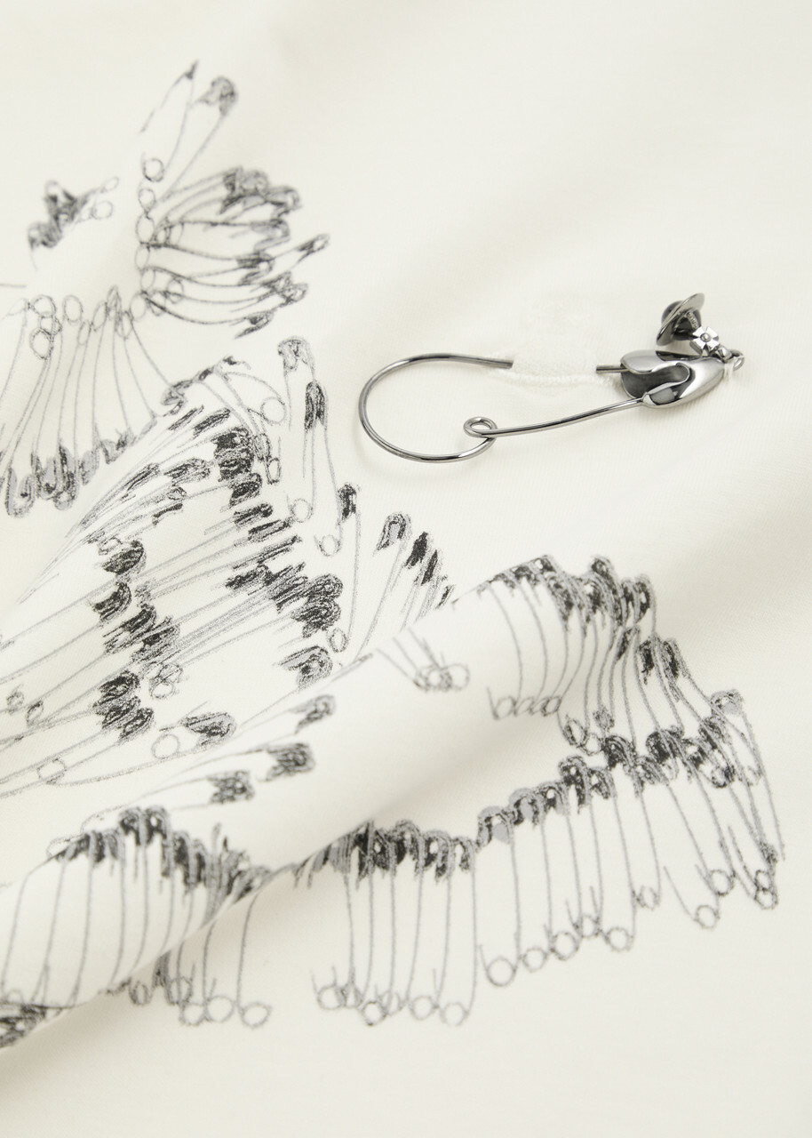 Vivienne Westwood Safety Pin-print Cotton T-shirt White Vivienne