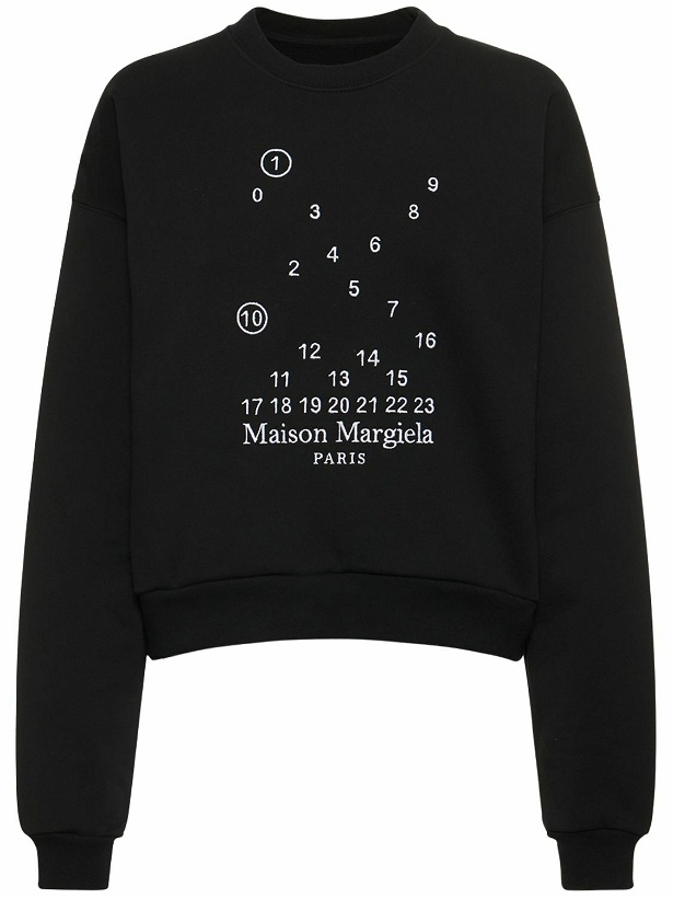 Photo: MAISON MARGIELA - Bubble Logo Cotton Jersey Sweatshirt