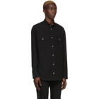 Balmain Black Denim Oversized Shirt