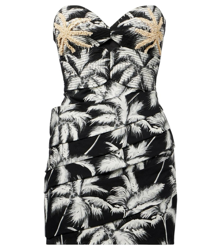 Photo: Johanna Ortiz Sombra embroidered cotton-blend minidress
