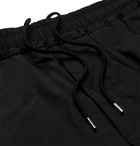 Stella McCartney - Slim-Fit Tapered Cotton Drawstring Trousers - Black