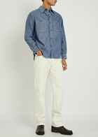 Blue Blue Denim Work Shirt Dark Blue